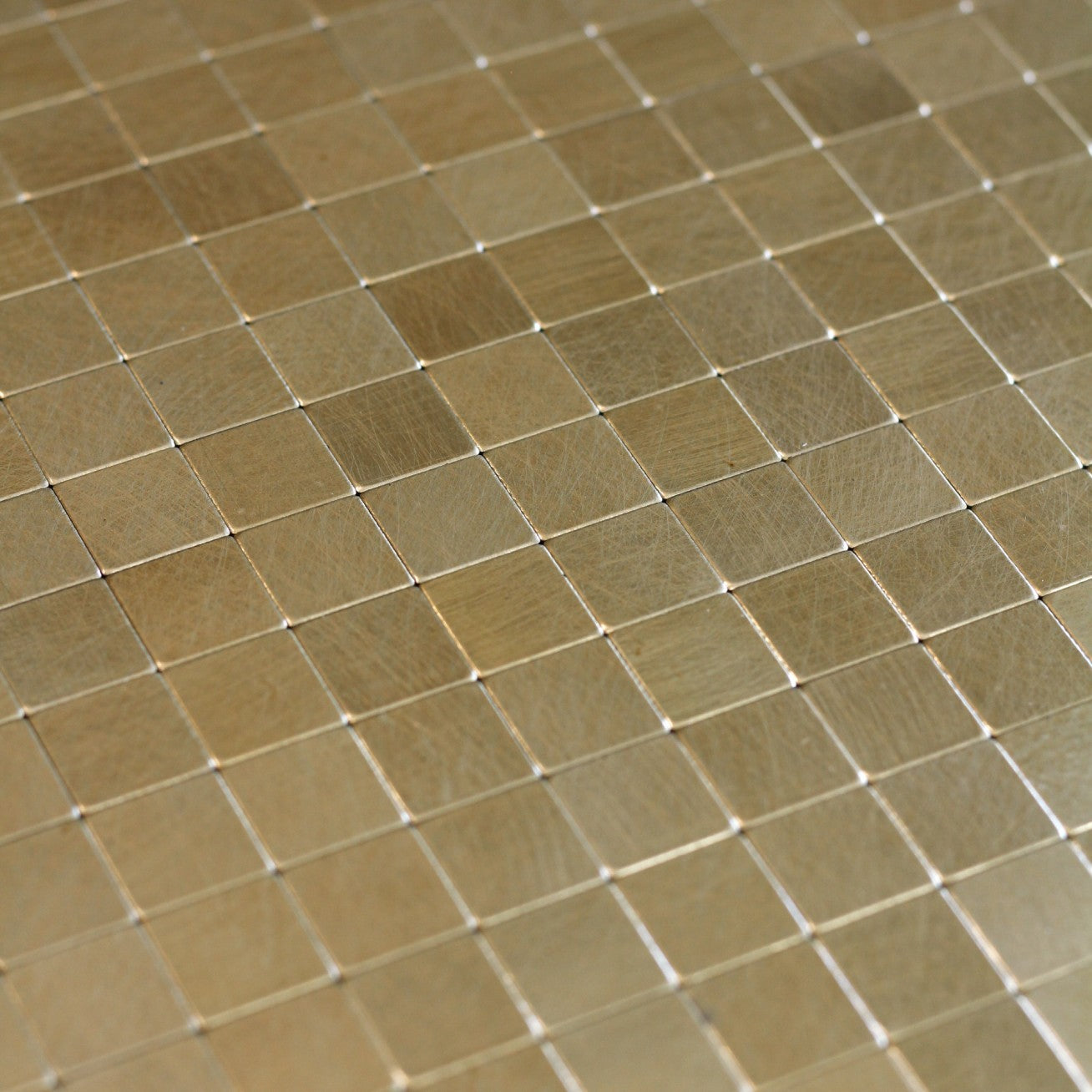 Adesivo de parede Mosaico Metálico dourado