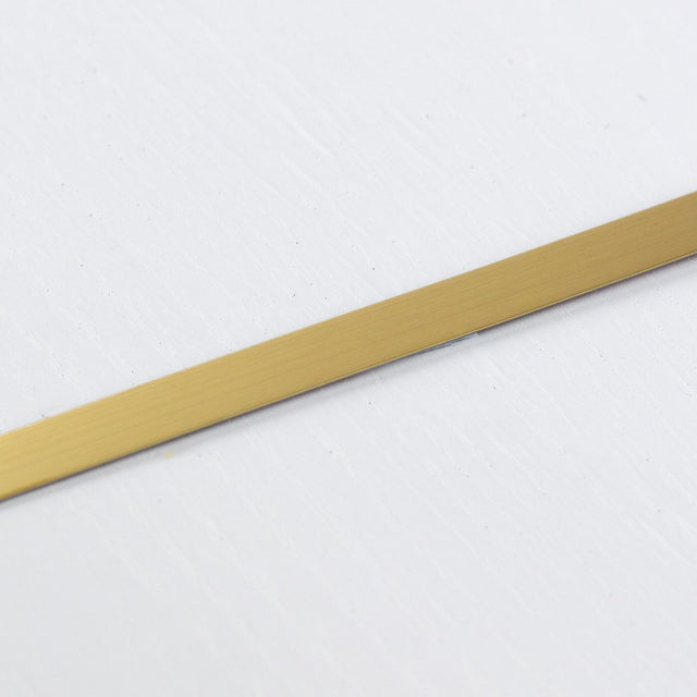 Fita metálica dourada escovada 10mm