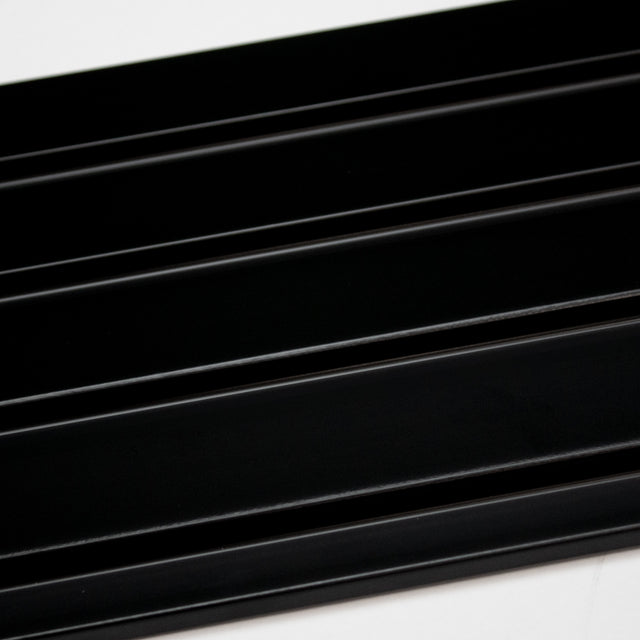 Painel ripado - ripa larga baixa - preto 2,49m