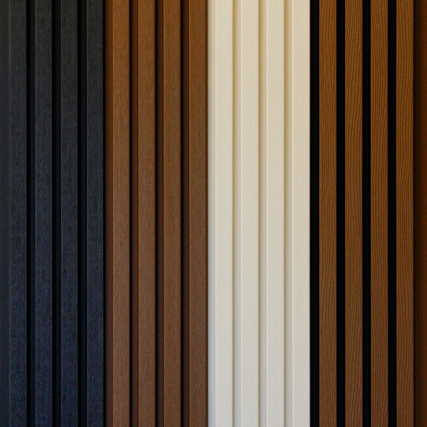 Painel ripado exterior WPC - Castanho 2,9 metros