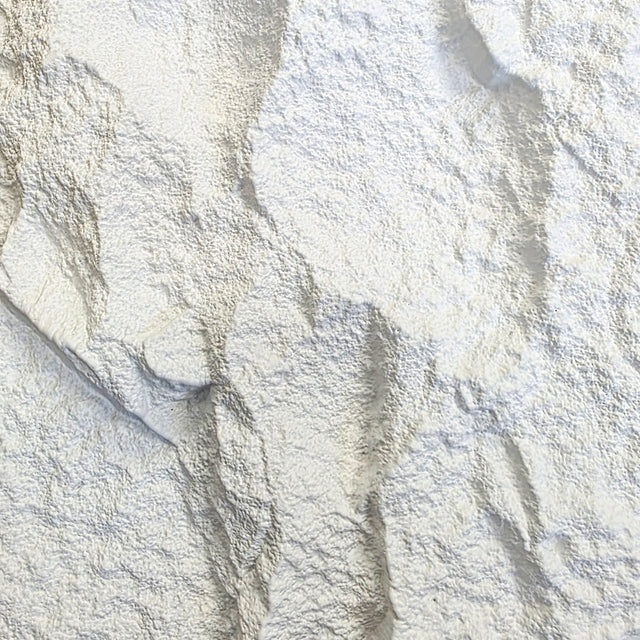 Painel de parede 3D efeito pedra branco 120cm x 60cm