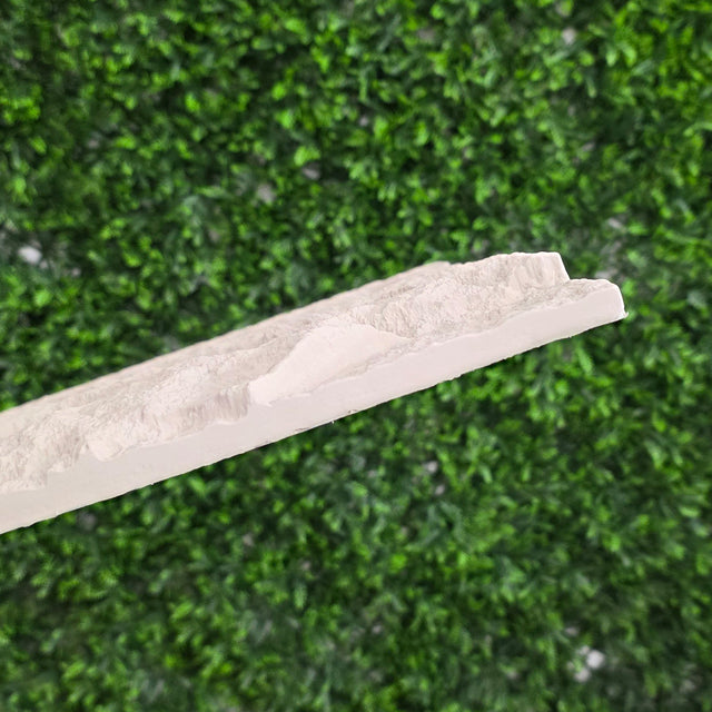 Painel de parede 3D efeito pedra branco 120cm x 60cm