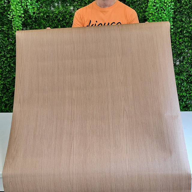 Rolo adesivo decorativo Carvalho fumado 90cm x 5m