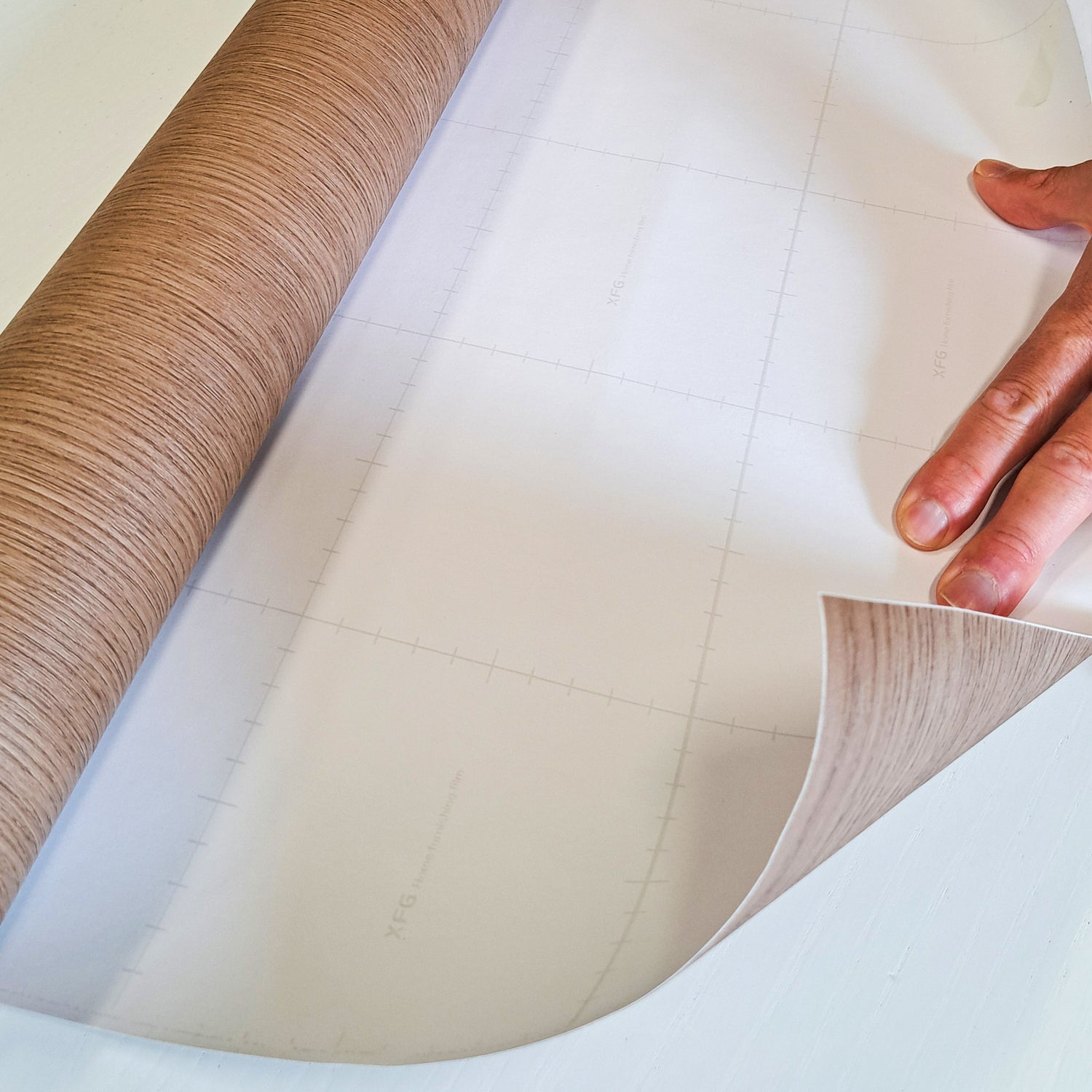 Rolo adesivo decorativo Carvalho fumado 90cm x 5m