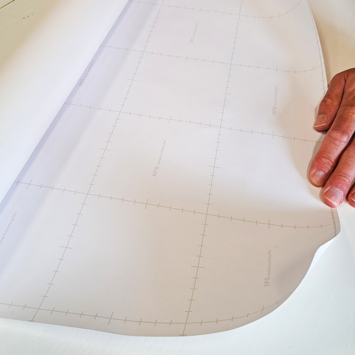 Rolo adesivo decorativo Branco 90cm x 5m
