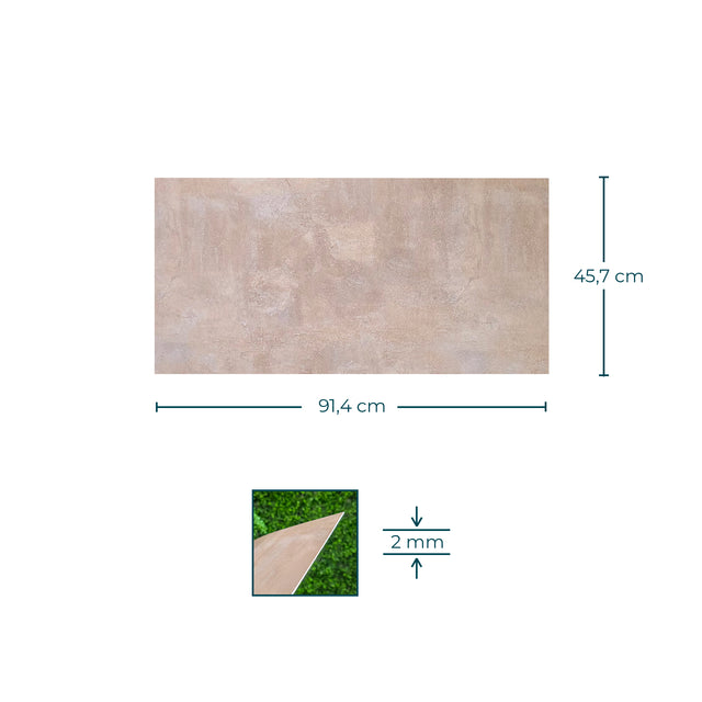 Revestimento vinílico chão e parede LVT dry back terracota