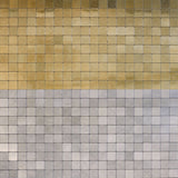 Adesivo de parede Mosaico Metálico dourado