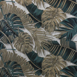 Papel de parede tropical verde/dourado