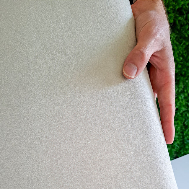 Cabeceira estofada Suede Bege 30x60cm