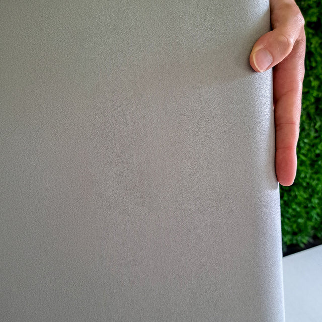 Cabeceira estofada Suede Cinza 30x60cm