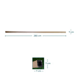 Divisória de ambiente PVC padrão Madeira Pinho 7cmx7cm com 2,8 metros