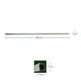 Divisória de ambiente PVC padrão Madeira Pinho Nórdico 7cmx7cm com 2,8 metros