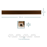Painel ripado - ripa larga alta - castanho 1,2m