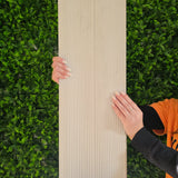 Painel ripado - Estilo tábua - Castanho madeira 2,49m