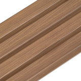 Painel ripado - ripa larga baixa - castanho madeira 2,49m