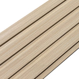 Painel ripado - ripa larga baixa - castanho claro madeira 2,49m