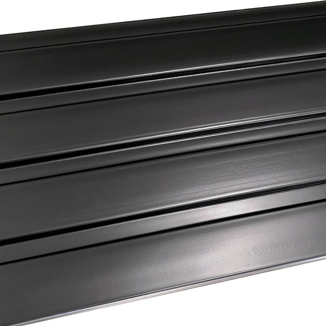Painel ripado - ripa larga baixa - preto 2,49m