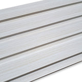 Painel ripado - ripa larga baixa - branco madeira 2,49m