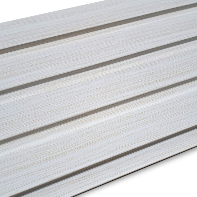 Painel ripado - ripa larga baixa - branco madeira 2,49m