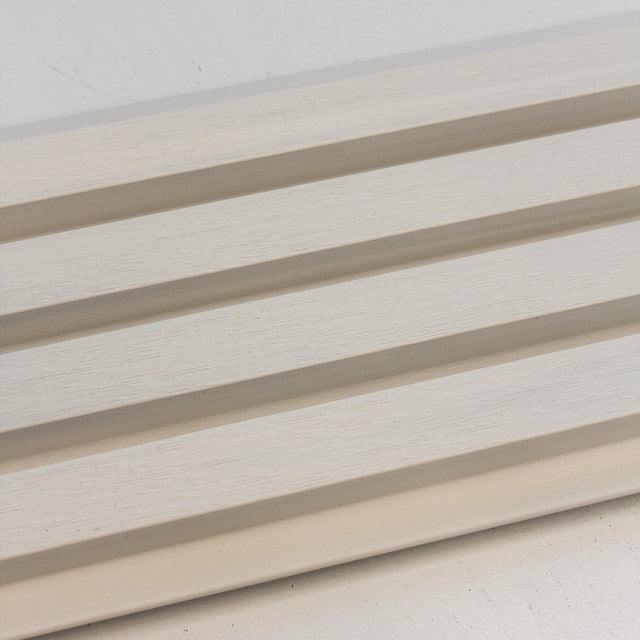 Painel ripado exterior WPC - Branco 2,9 metros