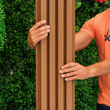 Painel ripado exterior WPC - Castanho 2,9 metros