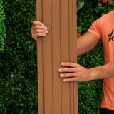 Painel ripado exterior WPC - Castanho 2,9 metros