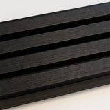 Painel ripado exterior WPC - Preto 2,9 metros