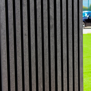 Painéis ripados exterior WPC