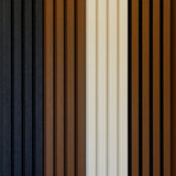 Painel ripado exterior WPC - Preto 2,9 metros