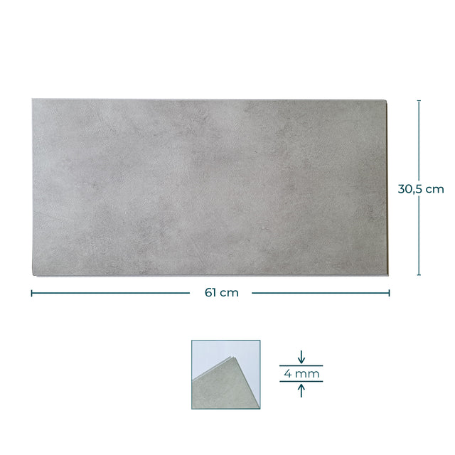 Painel de parede SPC Cinza 30x61cm