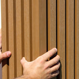 Canto para Painel ripado exterior WPC - Castanho 2,9 metros