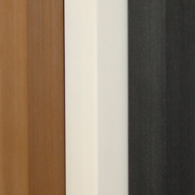 Canto para Painel ripado exterior WPC - Preto 2,9 metros