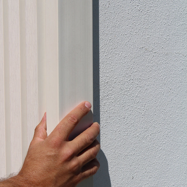 Acabamento para Painel ripado exterior WPC - Branco 2,9 metros