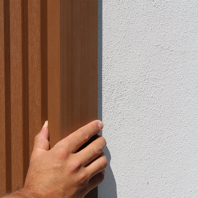 Acabamento para Painel ripado exterior WPC - Castanho 2,9 metros