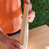 Ripa de acabamento para painel ripado autoadesivo - bege/castanho claro