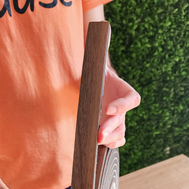 Ripa de acabamento para painel ripado autoadesivo - preto/castanho