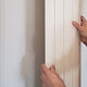 Painel ripado - ripa larga baixa - branco madeira 2,49m