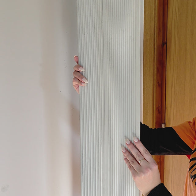 Painel ripado - Estilo tábua - Castanho madeira 2,49m