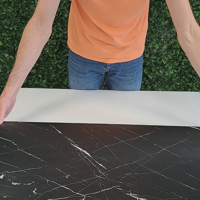 Rolo adesivo decorativo Mármore preto 90cm x 5m