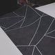 Papel de parede geométrico cinza escuro