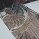 Papel de parede tropical verde/dourado