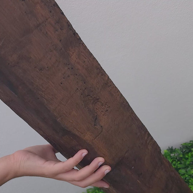 Viga decorativa PU Padrão madeira - Castanho 3 metros