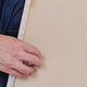Cabeceira estofada Suede Bege 30x60cm