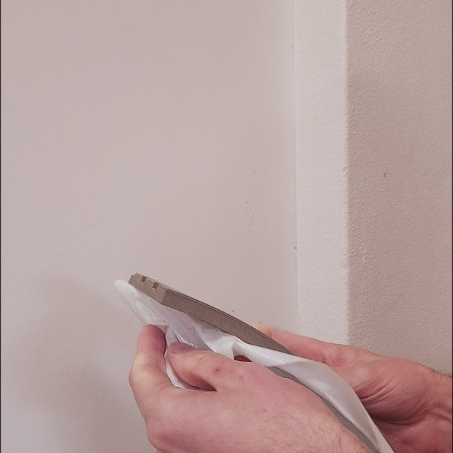 Painel ripado em rolo autoadesivo - castanho