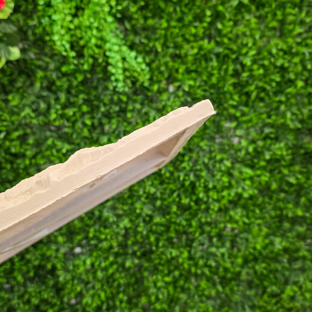 Painel de parede 3D efeito pedra taupe 120cm x 60cm