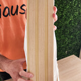 Painel ripado em rolo autoadesivo - bege/castanho claro