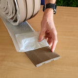 Painel ripado em rolo autoadesivo - castanho