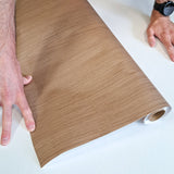 Rolo adesivo decorativo Carvalho fumado 90cm x 5m