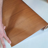 Rolo adesivo decorativo Teca 90cm x 5m