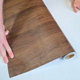 Rolo adesivo decorativo Nogueira 90cm x 5m